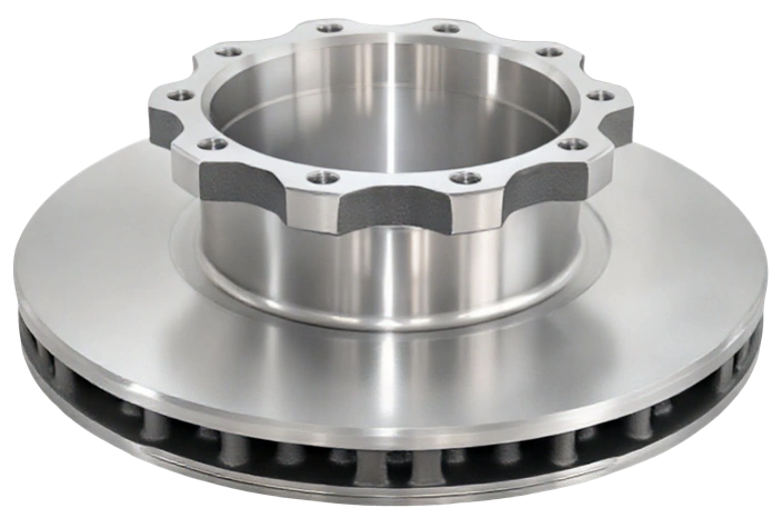 Heavy-duty truck brake disc series in alloy cast steel and compacted graphite iron